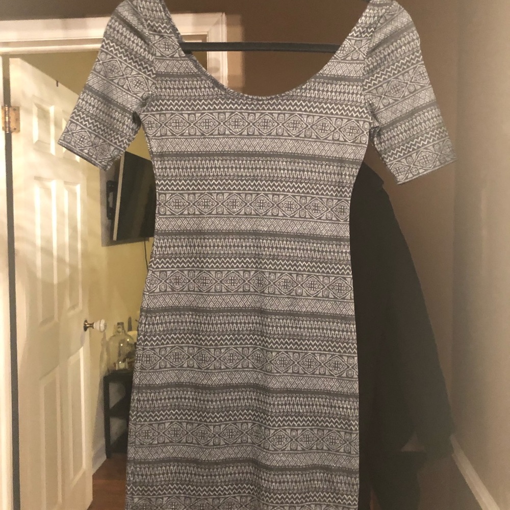 Black pattern dress